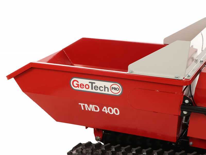 GeoTech-Pro TMD 400 - Brouette &agrave; batterie 48V 15Ah avec caisson dumper