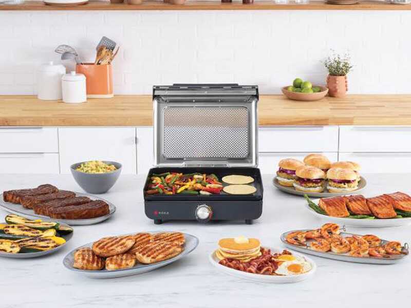 Ninja Sizzle GR101EU - Grill et plancha &eacute;lectrique d'int&eacute;rieur - 1450W