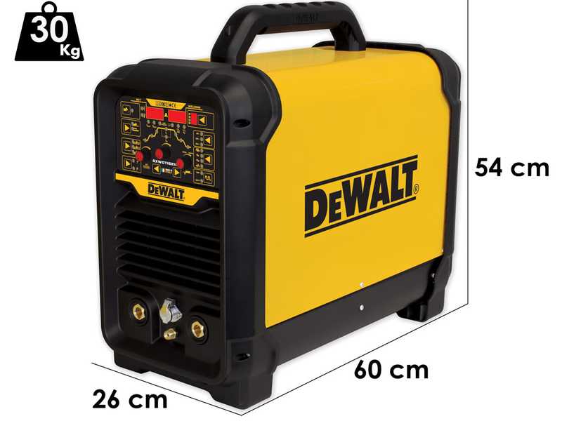 DeWalt DXWDTIG 210E - Poste &agrave; souder Inverter (TIG HF/LIFT, MMA) - courant continue (DC) - Mallette