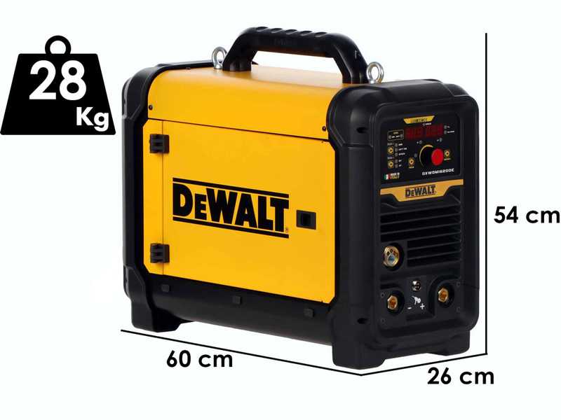 De Walt DXWDMIG 200E - Poste &agrave; souder Inverter Multiproc&eacute;d&eacute; (MIG-MAG/MMA/TIG Lift) - &agrave; courant continu (DC)