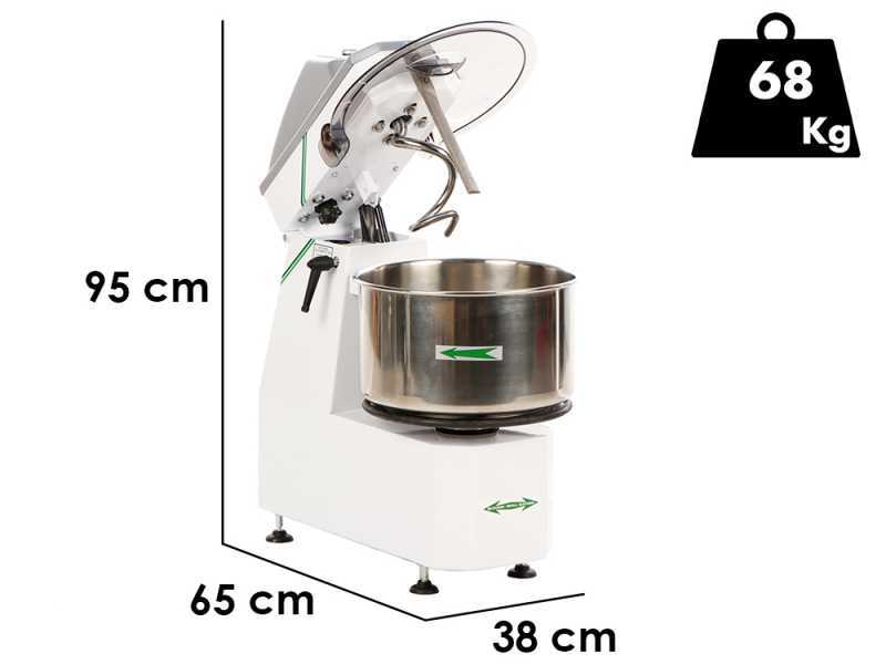 Fimar 18SR - P&eacute;trin &agrave; spirale &agrave; t&ecirc;te relevable - Triphas&eacute; - 2 vitesses