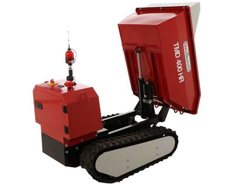 GeoTech-Pro TMD 400 HR - Brouette &agrave; batterie radiocommand&eacute;e - Basculement hydraulique - 48V 15Ah