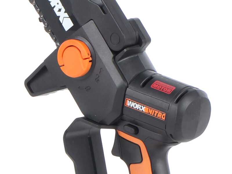 Worx Nitro WG325E - &Eacute;lagueuse sur batterie + perche de rallonge - 20V/2Ah
