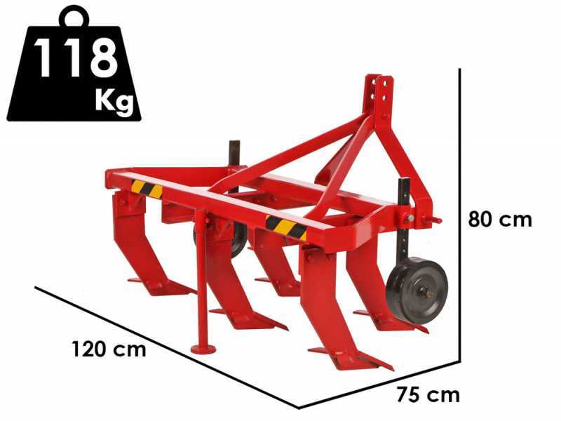 D&eacute;compacteur agricole s&eacute;rie l&eacute;g&egrave;re 120 - 5 dents - Roues en acier