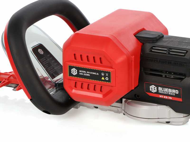 Blue Bird HT 23-70 - Taille-haie &eacute;lectrique &agrave; batterie 50,4V/5Ah - Lame da 70 cm