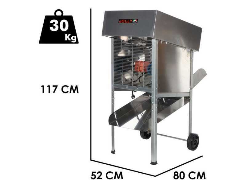 JOLLY Falkom - Effeuilleuse &agrave; olives &eacute;lectrique en acier inox - variateur de vitesse