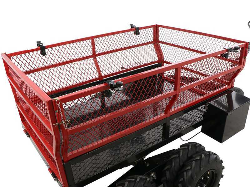 GeoTech-Pro E-Truck 600 - Chariot-remorque &eacute;lectrique &agrave; batterie 48V 15Ah