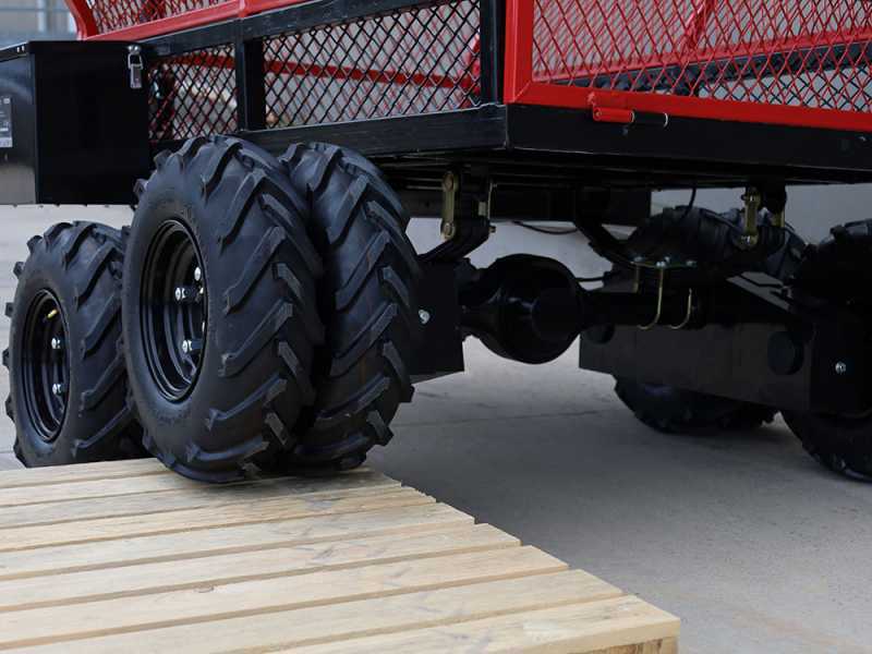 GeoTech-Pro E-Truck 600 - Chariot-remorque &eacute;lectrique &agrave; batterie 48V 15Ah
