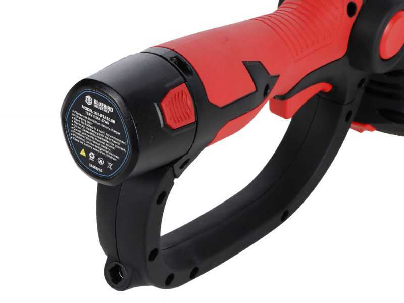Blue Bird GC 22-10 - Cisaille &agrave; gazon sur batterie - Taille-haie - 12,6 V 2,5 Ah + perche de rallonge