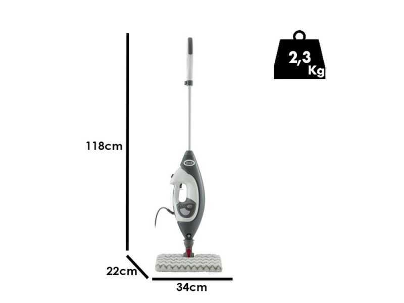 Shark Klik 'n' Flip avec Steam Blaster S6005EU - Balai &agrave; vapeur &eacute;lectrique 2 en 1