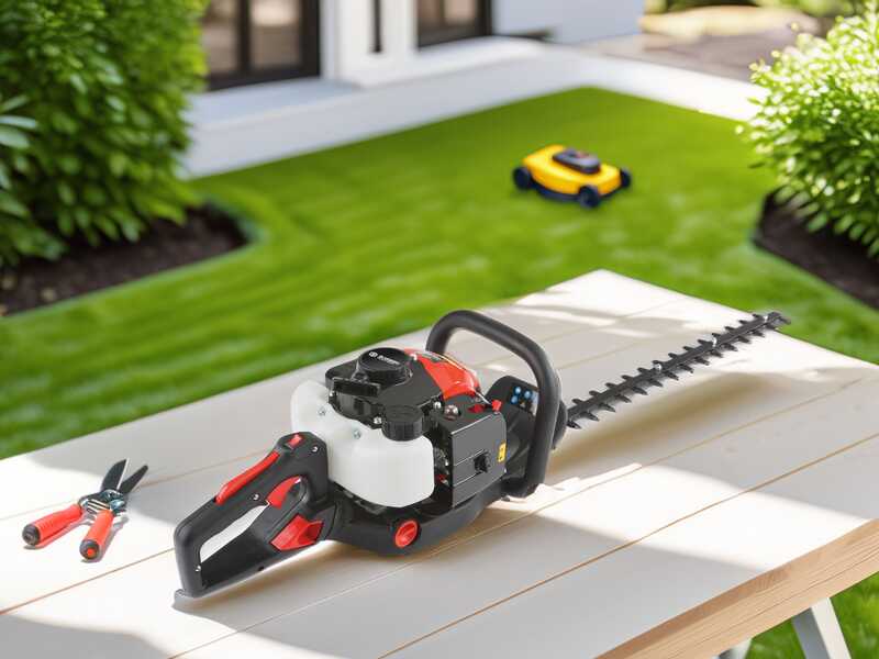 Blue Bird HT 261 - Taille-haie thermique avec &agrave; lames de 61 cm - 25,4 cm3