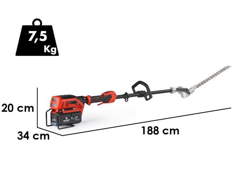 Blue Bird PHT 23-54 - Taille-haie &agrave; batterie sur perche de rallonge - 50,4 V/5 Ah