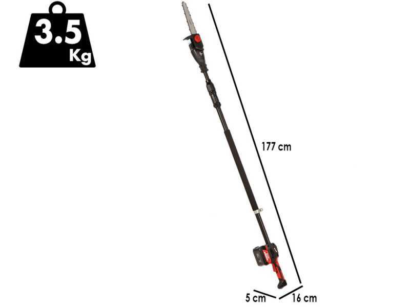 Blue Bird PCS 22-10A OIL PUMP - Perche &eacute;lagueuse t&eacute;lescopique &agrave; batterie - 18V 5Ah