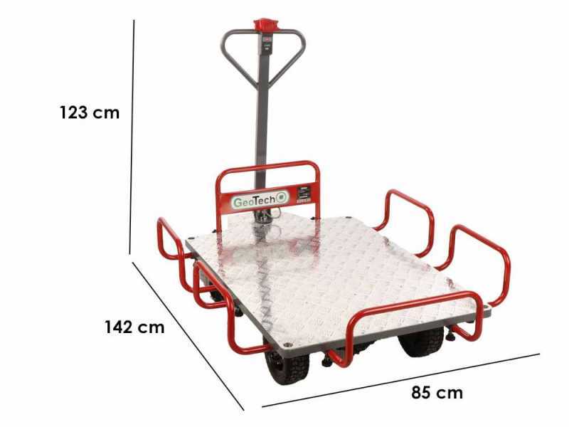 GeoTech E-Truck 400 - Chariot &eacute;lectrique &agrave; batterie 40V 6Ah