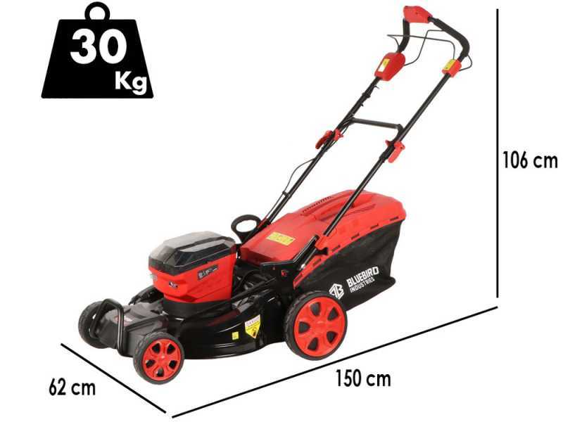 Blue Bird LM 23-51 - Tondeuse &agrave; gazon &agrave; batterie - 50,4 V - Largeur de coupe 51 cm - SANS BATTERIE NI CHARGEUR
