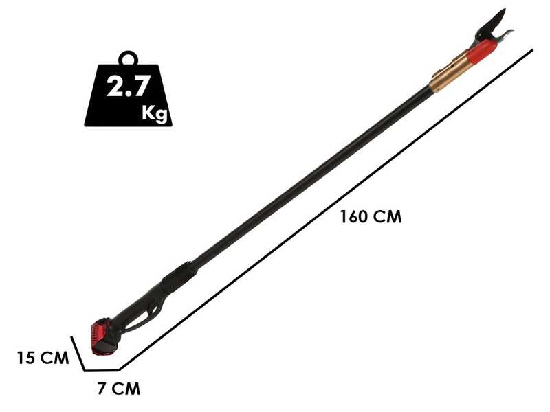 Blue Bird HPS 22-160 - S&eacute;cateur &eacute;lectrique de taille sur perche de 160 cm - 21.6V 2.5Ah