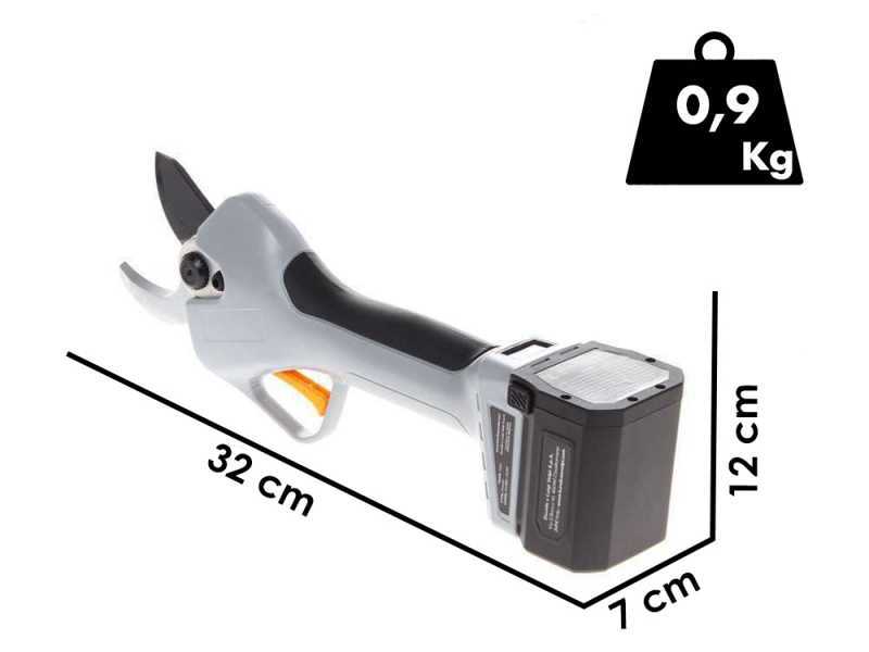 Volpi KV390 - S&eacute;cateur &eacute;lectrique de taille - SANS BATTERIE NI CHARGEUR