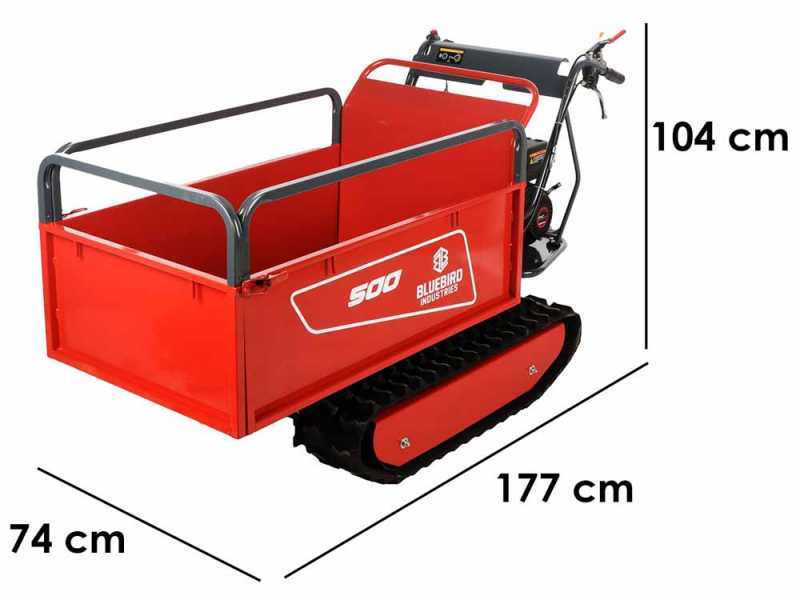 Blue Bird Carrier 500 - Brouette &agrave; chenilles extensible - Charge 500Kg