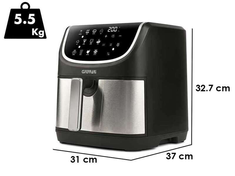 G3 Ferrari Friggisano Grill - Friteuse &agrave; air multifonction 8L