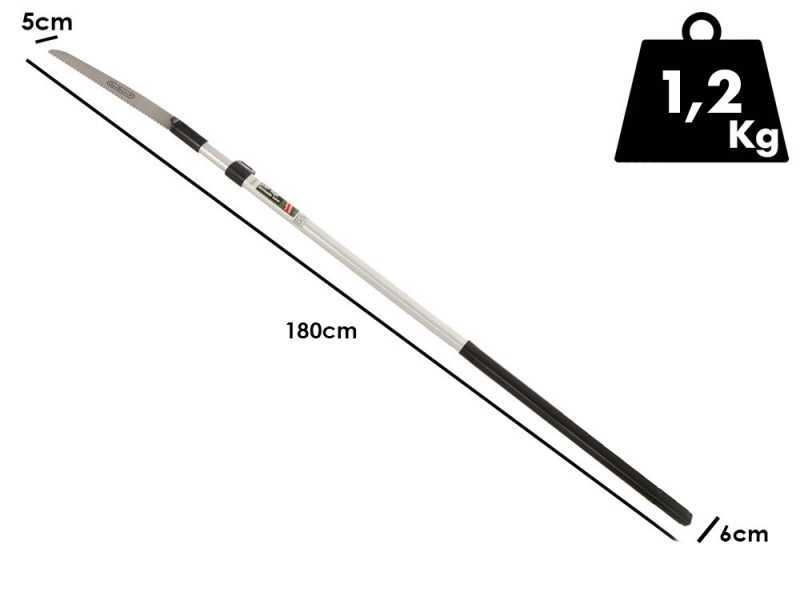 GeoTech ST 300 - Scie de jardin sur perche de rallonge - 180-300 cm