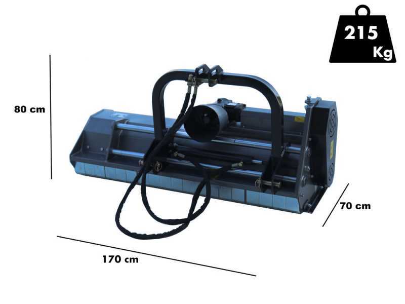 BlackStone BL 160 Hydro - Broyeur sur tracteur - S&eacute;rie l&eacute;g&egrave;re - D&eacute;port hydraulique