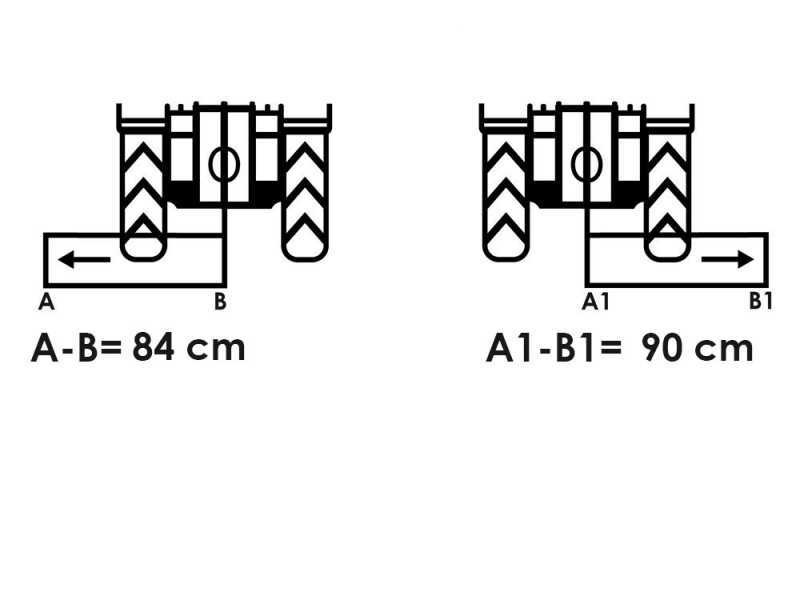 BlackStone BL 120 MSS - Broyeur sur Tracteur - S&eacute;rie l&eacute;g&egrave;re - D&eacute;port Manuel