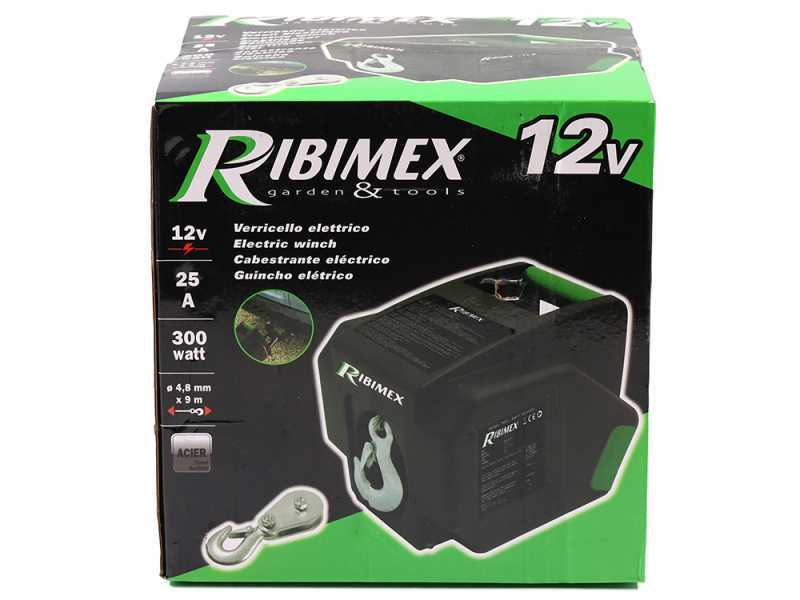 Ribimex PE12V - Treuil &eacute;lectrique &agrave; batterie 12V - Avec t&eacute;l&eacute;commande