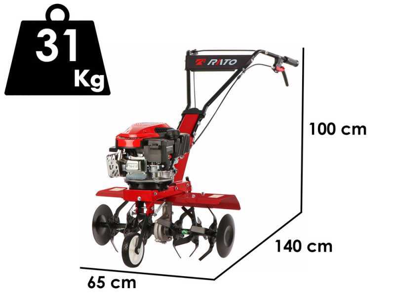 Italian Power RG1.8-45Q-D - Motobineuse &agrave; essence 5,5 CV - Moteur Rato RV160-PRO