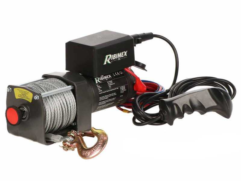 Ribimex PE12V/2500 - Treuil &eacute;lectrique a batteria 12V - 3 HP