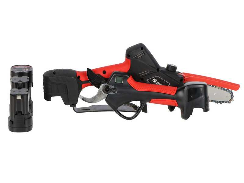 Blue Bird PS23-28+CS23-05A - Kit s&eacute;cateur sur perche + &eacute;lagueuse &agrave; batterie - 3x 14,4 V 2,5 Ah