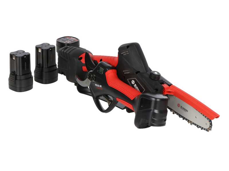 Blue Bird PS23-28+CS23-05A - Kit S&eacute;cateur + &Eacute;lagueuse &agrave; batterie - 3x 14.4V 2.5Ah