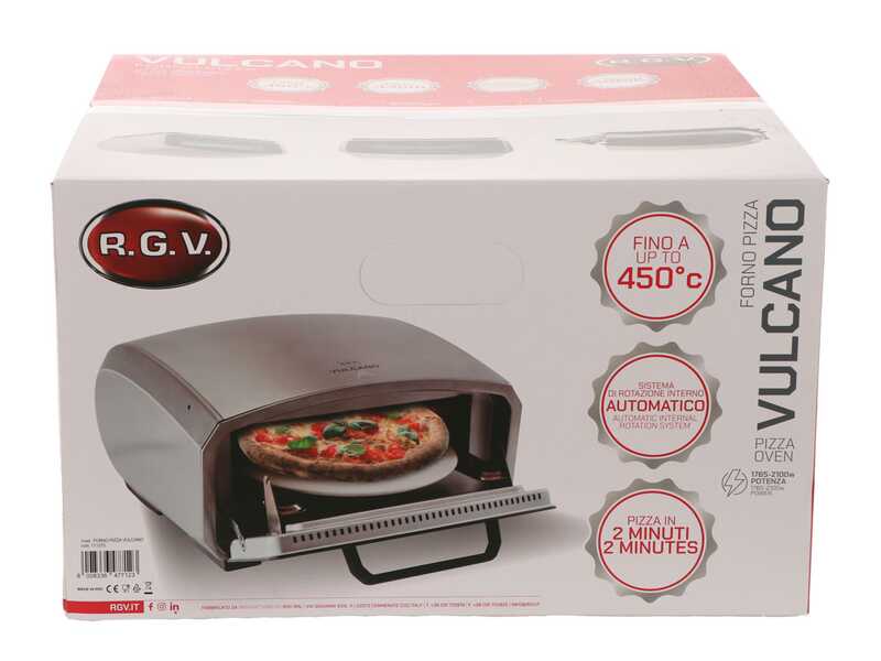 R.G.V. Vulcano - Four &agrave; pizza &eacute;lectrique - 2100 W