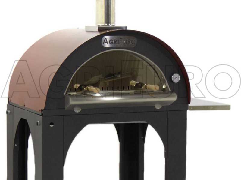 Four &agrave; pizza &agrave; bois d'ext&eacute;rieur Cibus Red - 4 pizzas
