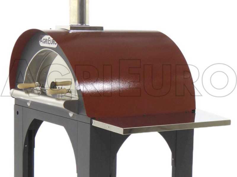 Four &agrave; pizza &agrave; bois d'ext&eacute;rieur Cibus Red - 4 pizzas