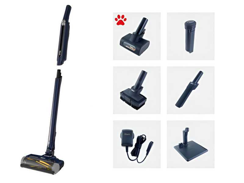 Shark WV362EUT - Aspirateur - Balai &eacute;lectrique - 2 batteries de 11,1V 3Ah - Avec kit pour animaux