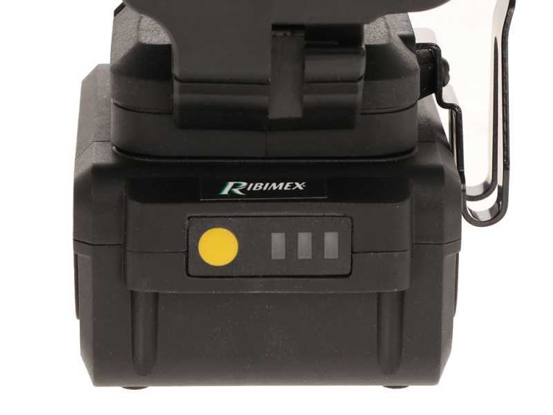 Ribimex PRBAT20/TRB - &Eacute;lagueuse manuelle &agrave; batterie - 20 V/4 Ah