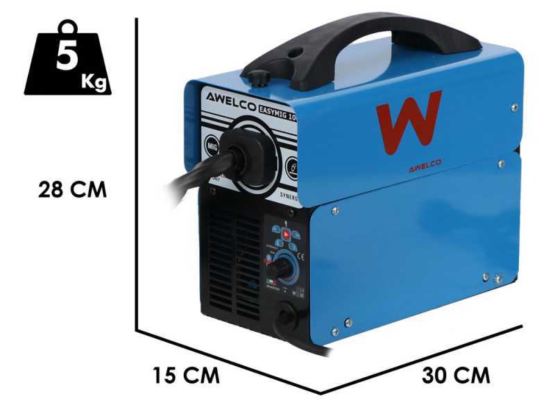 Awelco EASYMIG 100 - Poste &agrave; souder Inverter (MIG) -  Pour soudage sans gaz