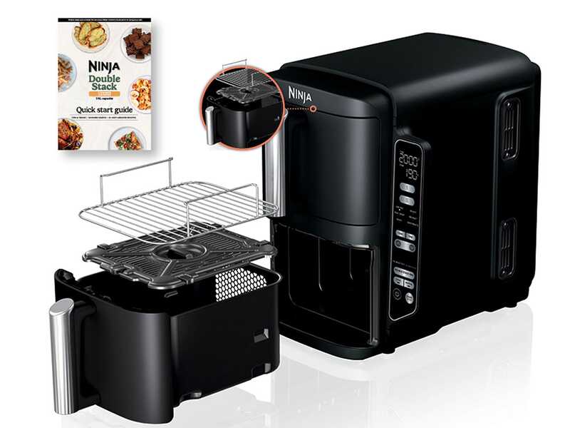 Ninja Double Stack SL300EU - Friteuse &agrave; air chaud 7,6 L