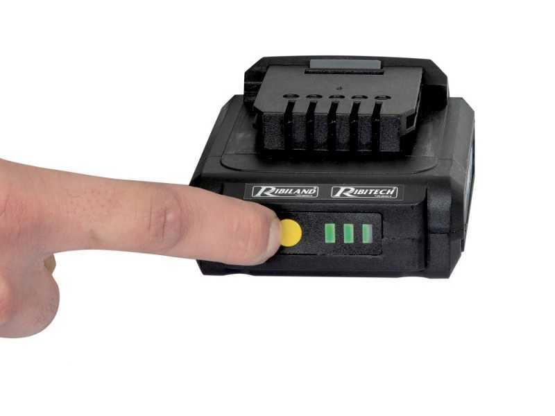 Ribimex PRBAT20/ELAG - &Eacute;lagueuse manuelle &agrave; batterie - 20V / 2 Ah