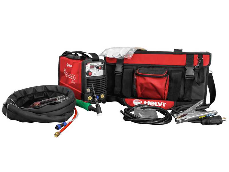 Helvi Galileo TIG219 HF - Poste &agrave; souder Inverter (MMA, TIG HF ou LIFT) + Kit sac,  &agrave; courant continu (DC)