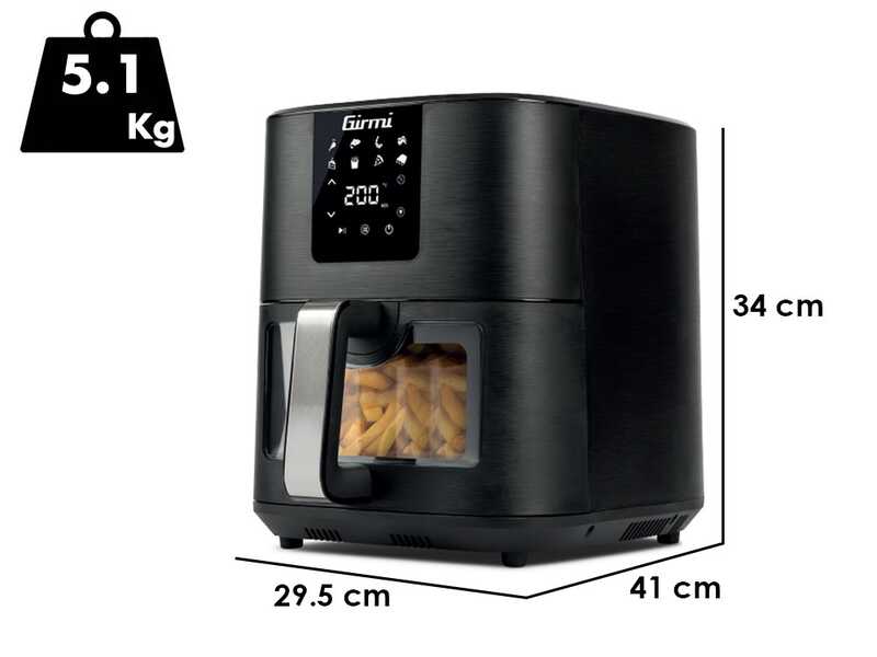 Girmi FG79 Ecofrit - Friteuse &agrave; air num&eacute;rique 9L