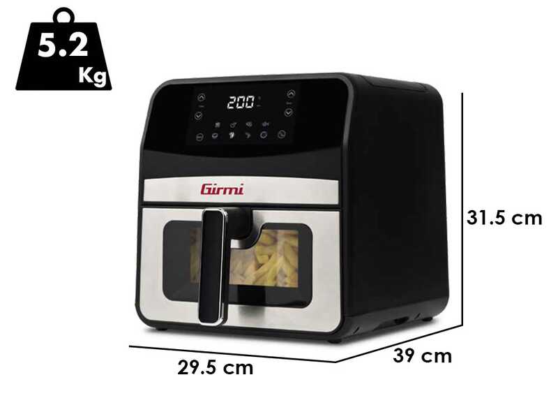 Girmi FG85 Ecofrit 6.5 - Friteuse &agrave; air chaud digitale 6,5 L