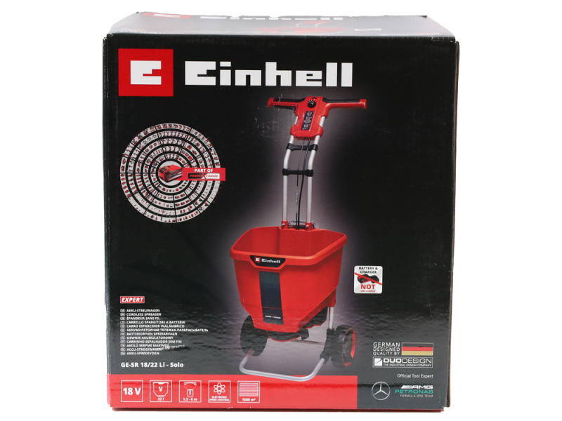 Einhell GE-SR 18/22 Li - &Eacute;pandeur d'engrais multifonction &agrave; batterie - SANS BATTERIE NI CHARGEUR