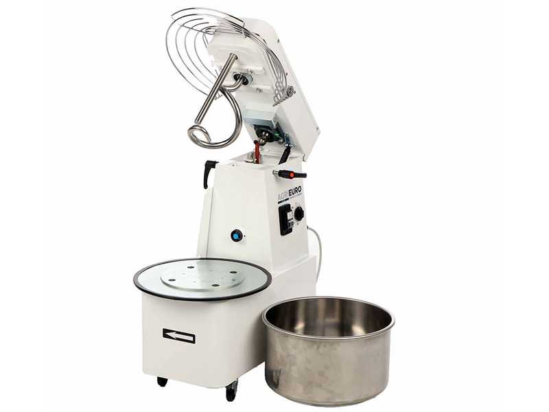 Mixer 1000 S Deluxe - P&eacute;trin &agrave; spirale relevable - Capacit&eacute; cuve 8 Kg - 1 vitesse