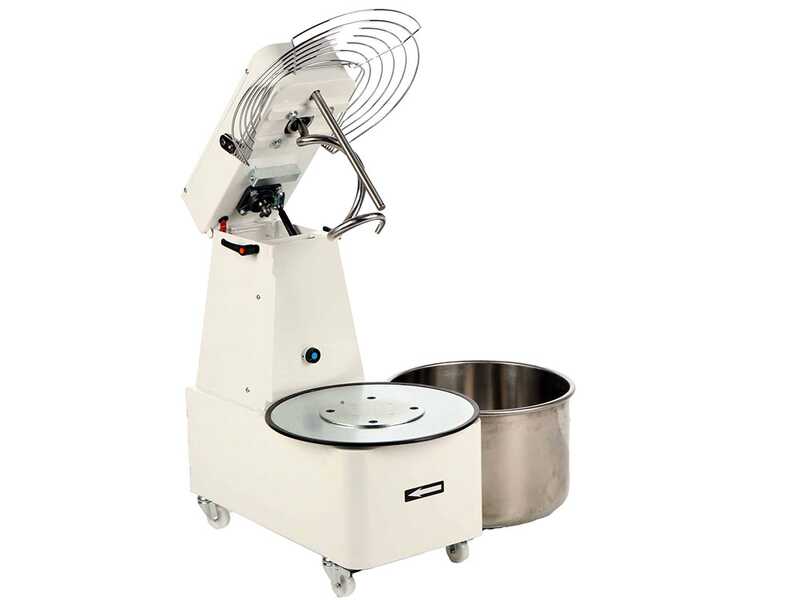 P&eacute;trin &agrave; spirale relevable Mixer 5000 H2O Deluxe - 40 kg triphas&eacute; 2 vitesses &agrave; haute hydratation
