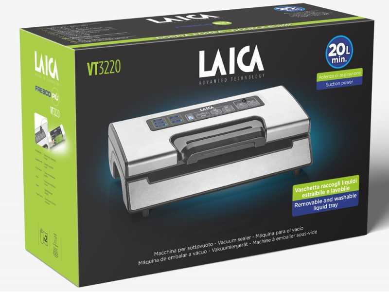 Laica VT3220 - Machine sous-vide - Double barre de soudure de 32 cm