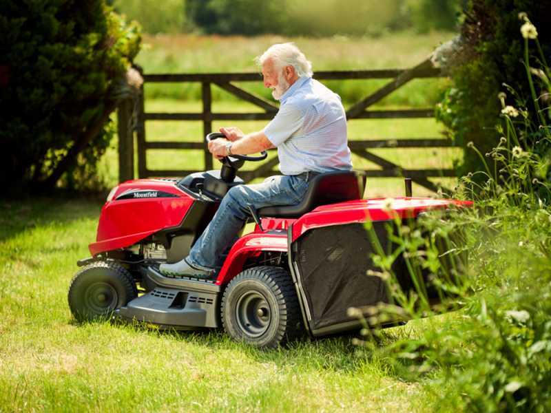 Mountfield MTF 98H - Tracteur tondeuse avec bo&icirc;te de vitesses hydrostatique et bac de ramassage de 240 L