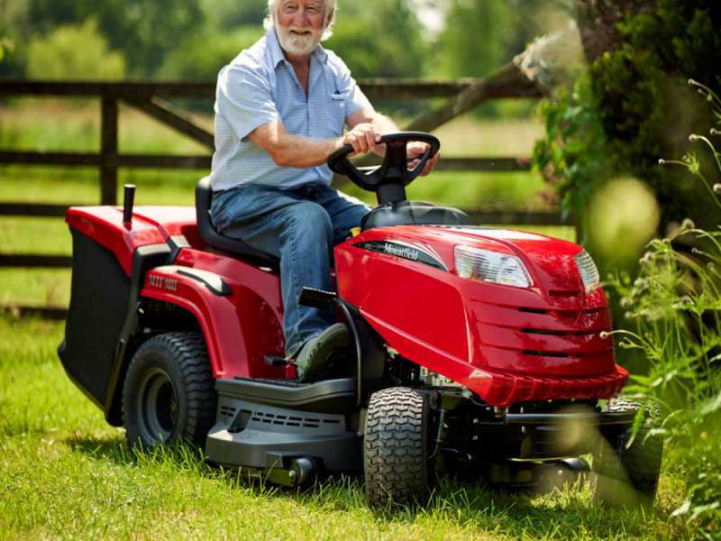 Mountfield MTF 98H - Tracteur tondeuse avec bo&icirc;te de vitesses hydrostatique et bac de ramassage de 240 L