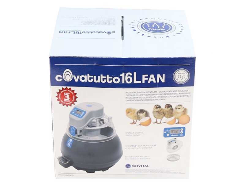 Novital Covatutto 16L Fan - Incubateur pour &oelig;ufs automatique