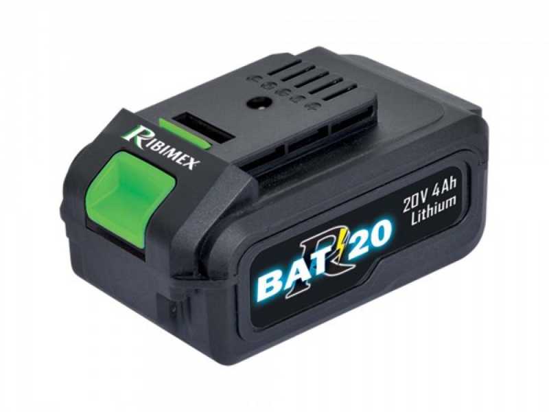Ribimex PRBAT20/ELAG - &Eacute;lagueuse &agrave; batterie sur perche t&eacute;lescopique - 20V/4Ah